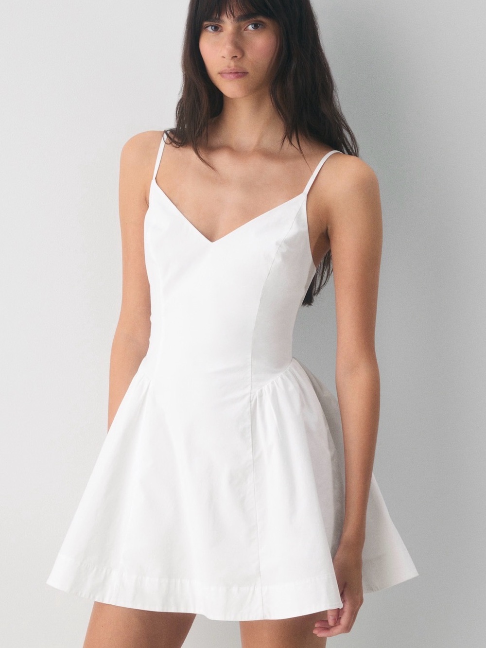 Aritzia Technique Poplin Red & White Gingham Mini Dress